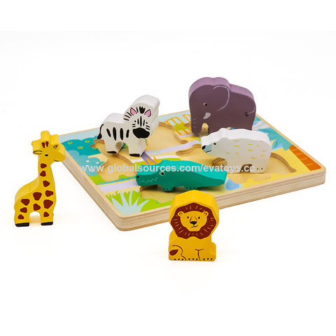Achetez en gros Animaux De Zoo En Bois éducatifs Personnalisés Puzzle Pour  Enfants W14d089 Chine et Puzzle D'animaux De Zoo En Bois à 0.5 USD