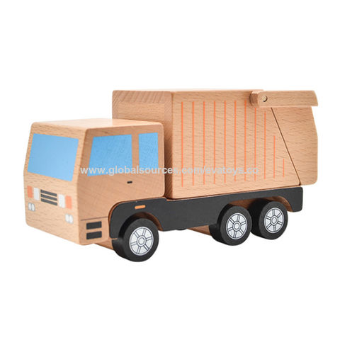 Camion en bois jouet