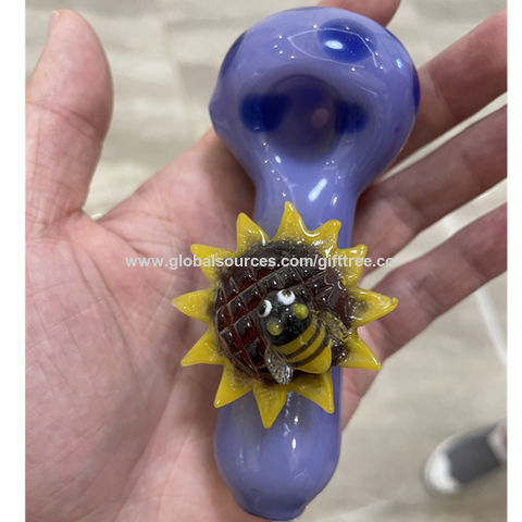 Buy Wholesale China Glass Tobacco Daisy Bee Pipe, Glass Smoking Pipe, Hand  Blown Pipe Manufacturer & Glass Tobacco Pipe at USD 1