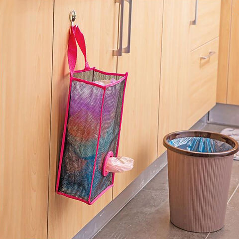 Buy Wholesale China 2022 Mesh Garbage Bag Organizer Hanging Storage Bag  Dispenser For Reusable Plastic Trash Bag Kitchen & Garbage Bag at USD 0.95