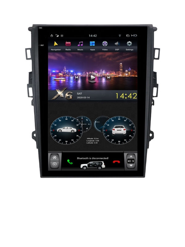Car Radio Android 13 Tesla Screen For Ford Kuga C-max Escape 2013 - 2018  Headunit Car Auto Radio GPS Navigation Player CarPlay