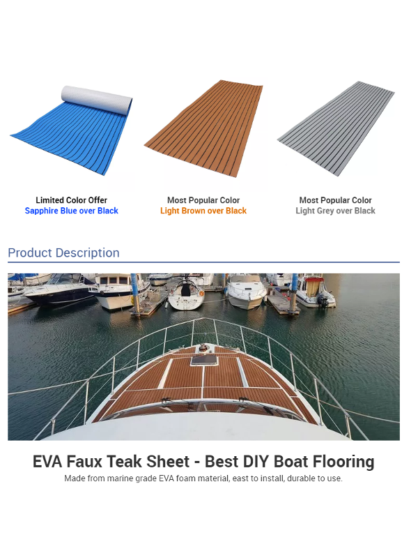 Melors Customize Non Skid Soft Durable Waterproof Marine EVA Foam Boat  Carpet