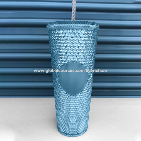 Reusable 16oz 20oz Stud Acrylic Plastic Skinny Clear Double Wall Tumbler  with Straw and Lid - China Acrylic Tumbler and Wholesale Tumblers price
