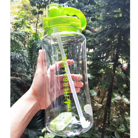 Buy Wholesale China 1l/2l/2000ml Black Large Size Portable Space Herbalife  Nutrition 24 Hour Shaker Straw Style Strap & Sports Water Bottle at USD 3