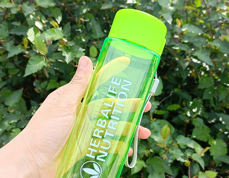 Buy Wholesale China 1l/2l/2000ml Black Large Size Portable Space Herbalife  Nutrition 24 Hour Shaker Straw Style Strap & Sports Water Bottle at USD 3