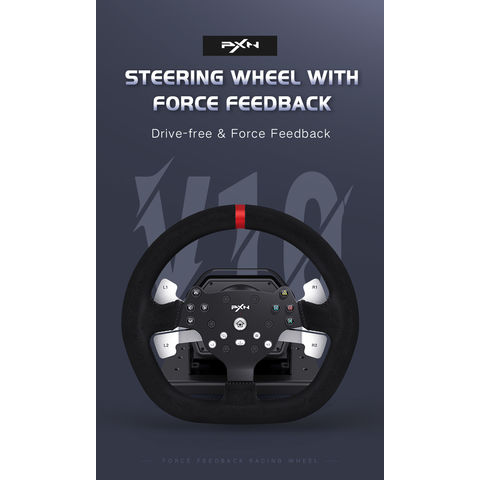 Steering Wheel for PC, PXN V10 Force Feedback Racing Wheel 270/900 Degree  with Adjustable Linear Pedals and 6+1 Shifter, Gaming Racing Steering Wheel  for Xbox Series S/X, Xbox One, PS4