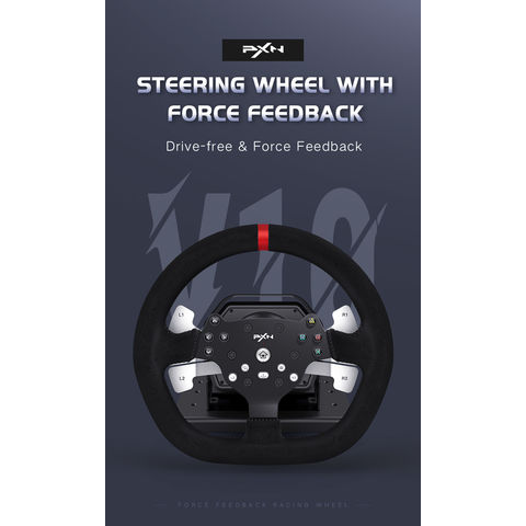 PXN V10 Volante y Pedales de Carrera, Force Feedback,Interruptor De  Conducción De 270/900 Grados, 6 Velocidades, 3 pedales, Para PS4,PC. :  : Videojuegos