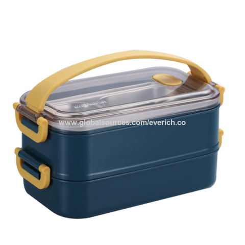 Buy Wholesale China 1.1l/1.6l/2.2l Keep Food Warm Layered Thermal Food  Containers Stainless Steel Lunch Box & Lunch Box at USD 2.68