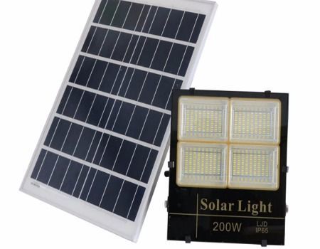 Reflector 200W con Panel Solar