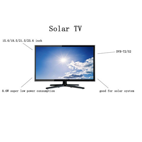 Compre 18.5-inch 8,6 W Bajo Consumo De Energía Estupendo Tv Solar y 8,6 W  Super Bajo Consumo De Energía Solar Tv de China por 79 USD