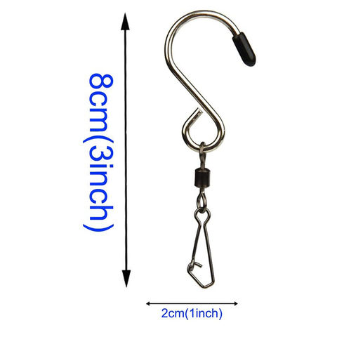 Swivel S Hooks Clips Hanging Wind Spinners For Chimes Crystal