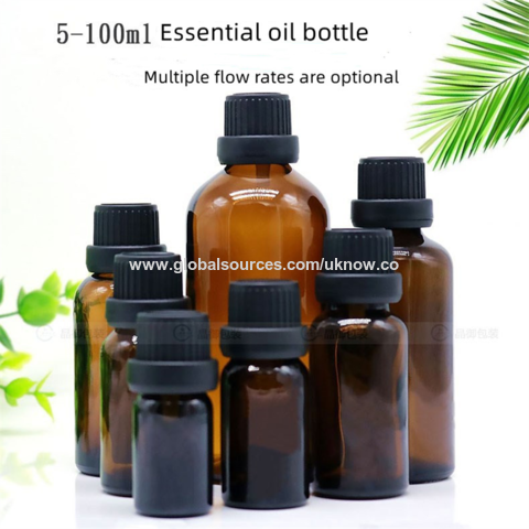 5-100ML Glass Essential Oil Liquid Dropper Bottle Containers