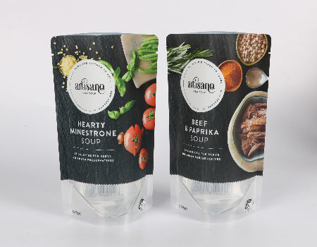 Soup Packaging Using Stand Up Bags