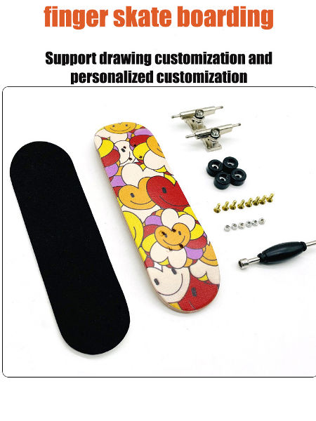 A35 Finger Skateboard Professional Maple Double Rocker Mini Skateboard Decks Sports Bearing Wheel supplier