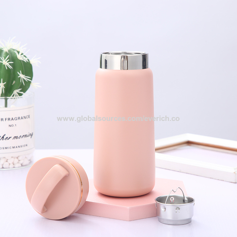 Portable Wide Mouth Double-Wall Thermal Flask, Stainless Steel Straw Water  Bottle Vacuum Flask - China Bottles and Cup price