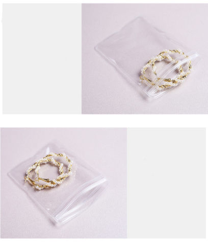 60pcs Three Sizes Clear Pvc Bags For Jewelry Packaging, Suitable For  Earrings, Bracelets, And Other Accessories Diy Packaging
