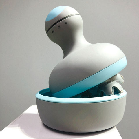 La depresión principal sin cuerda del massager del PDA eléctrico con masaje principal impermeable dirige