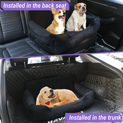 Siège d'auto pour chien pour petits chiens ou chiens de taille moyenne,  pliable, siège