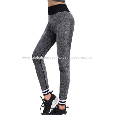Yoga pants Women's running fitness pants seamless stretch slim slimming letters casual pants apparel