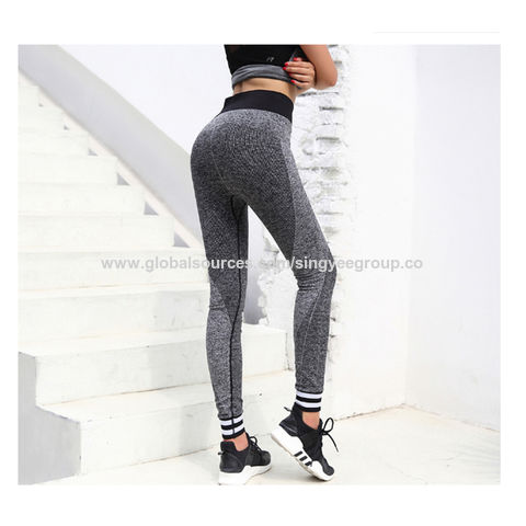 Yoga pants Women's running fitness pants seamless stretch slim slimming letters casual pants apparel