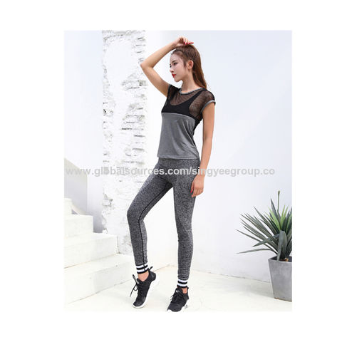 Yoga pants Women's running fitness pants seamless stretch slim slimming letters casual pants apparel
