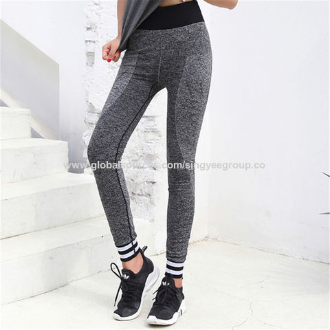 Yoga pants Women's running fitness pants seamless stretch slim slimming letters casual pants apparel