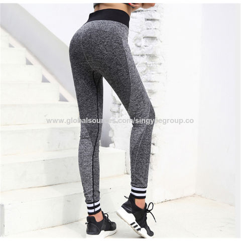 Yoga pants Women's running fitness pants seamless stretch slim slimming letters casual pants apparel