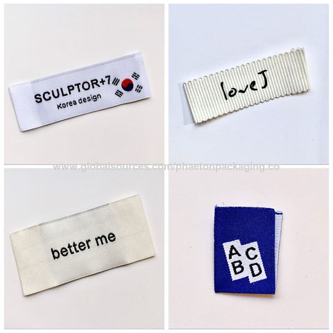 Buy Wholesale China Custom Grosgrain Private Logo Neck Woven Labels Clothes  Tags Labels For Apparel Clothing & Woven Labels at USD 0.03