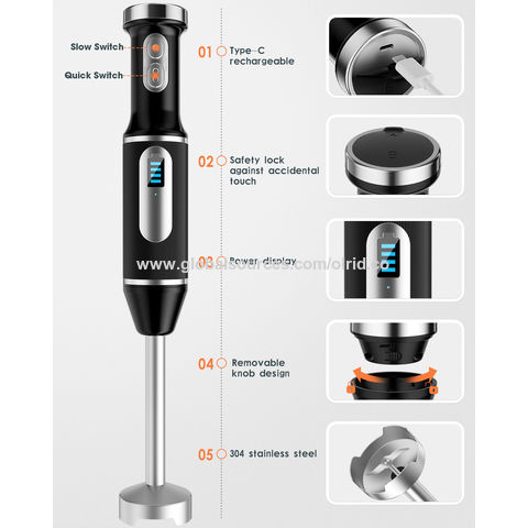  Mini Electric Blender Rechargeable Whipper 3 Modes