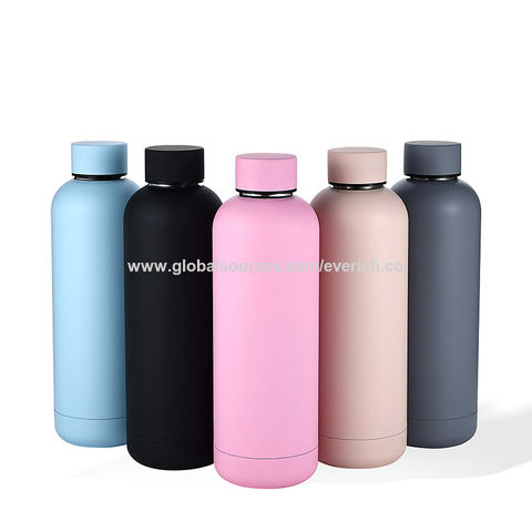 Personalised Insulated Metal Water Bottle Customised With Any Name / Word  500ml Double Walled Vacuum Flask 12 Hours Hot & 24 Hours Cold 