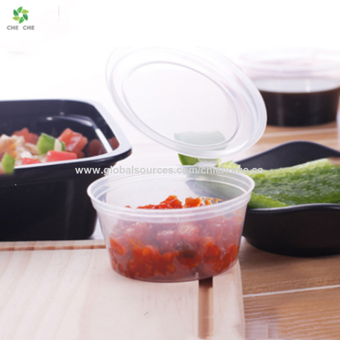 Transparent Disposable Sauce Boxes For Take-out, Packaging, And