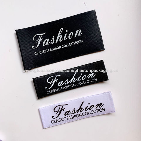 Eco-Friendly Satin Printed Labels Clothing Tag Maker - China Cloth