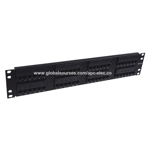 Panneau de Brassage UTP Cat5e 19" 2U, 48 Ports, IDC Type 110