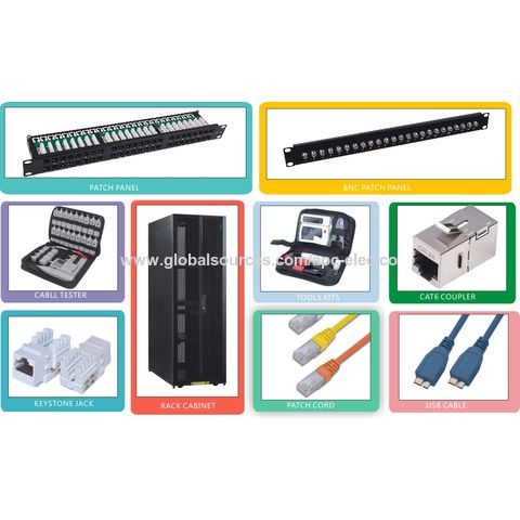 Panneau de Brassage UTP Cat5e 19" 2U, 48 Ports, IDC Type 110
