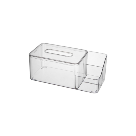 Cube Acrylic Counter Top Tissue Dispenser Box Facial Napkin Home