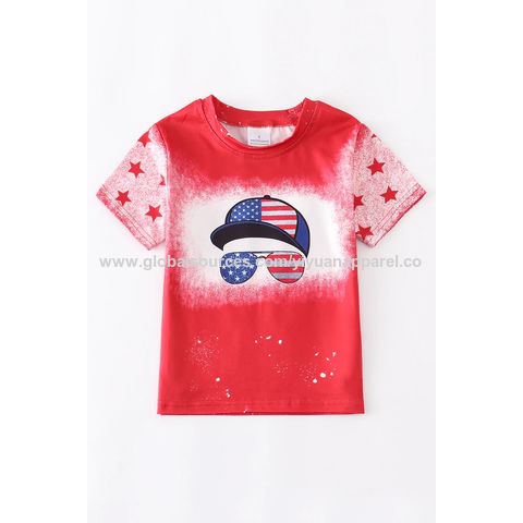 Buy Wholesale China Summer Short Sleeves Mommy And Doughter Son Matching 4th  July Red Tie Dyed Star Family Shirt & T Shirts at USD 0.99