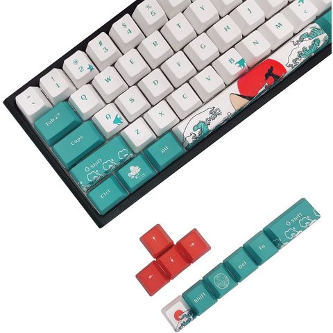 Touches de clavier personnalisées - Jeu de touches 60 %, compatible avec les claviers mécaniques GK61/GK64/RK61/Anne/GH60/ALT61