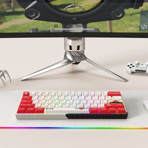 Touches de clavier personnalisées - Jeu de touches 60 %, compatible avec les claviers mécaniques GK61/GK64/RK61/Anne/GH60/ALT61