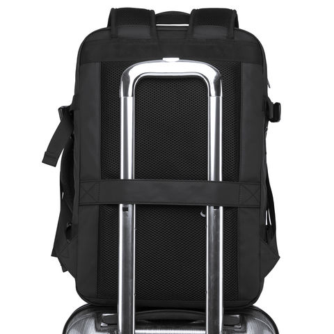 BANGE-mochila negra de moda para hombre, bolsa de viaje multifuncional,  impermeable, informal, escolar, 15,6 pulgadas