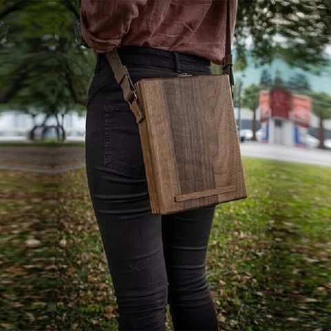Bolsas de Madeira Artesanais para Mensageiros e Escritores - Caixas de Madeira