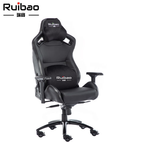 Silla de oficina para juegos de carreras, silla de oficina con reposapiés, silla  ergonómica para computadora, Negro