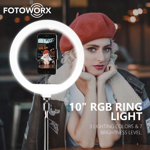 Trépied Anneau Lumineux LED Support pour Smartphone Flexible pour Vidéo  TikTok