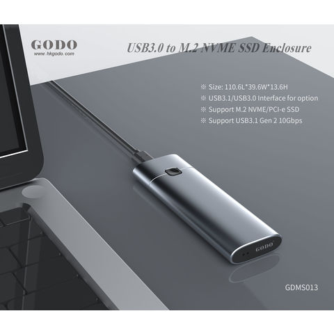 USB3.1 to M.2 NVMe SSD Enclosure Case