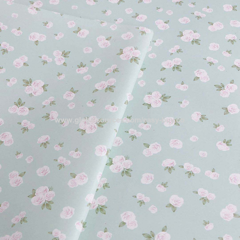 Mint Floral Wrapping Paper  Floral wrapping paper, Pattern