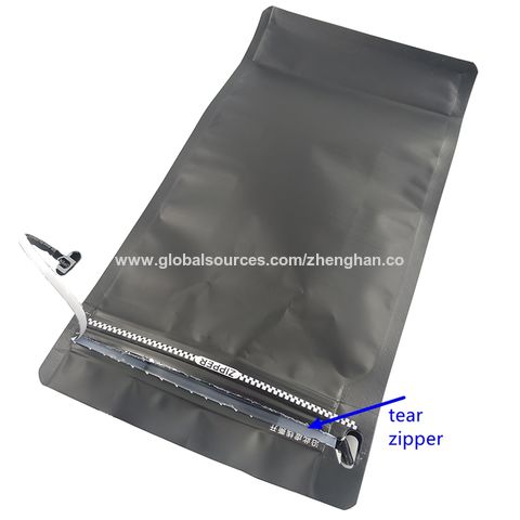 Kantong berdiri laminasi matt, tas kemasan makanan plastik aluminium foil dengan ziplock yang dapat ditutup kembali