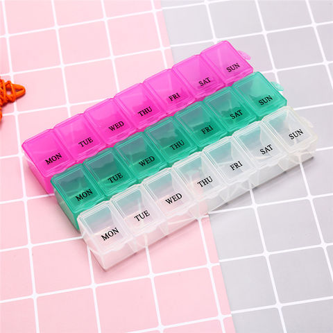 Wöchentlicher (7-Tage) Pillen-Organizer, Vitamin- und Medikamentenbox, Pillen-Aufbewahrungsbox