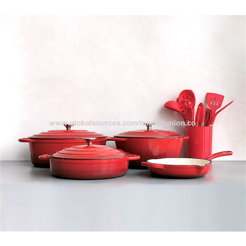 Ensemble de Batterie de cuisine ROUGE 