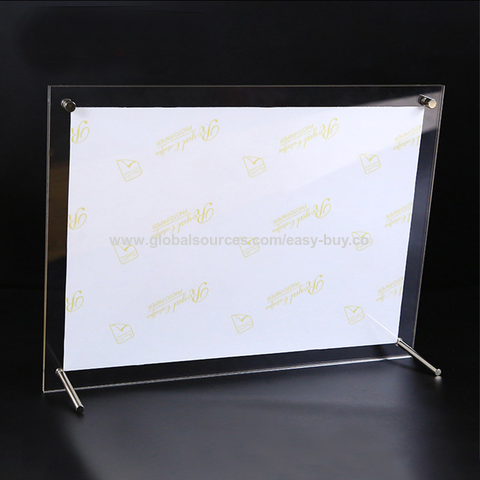 Buy Wholesale China Acrylic Photo Frames Poster Photo Frame Stand