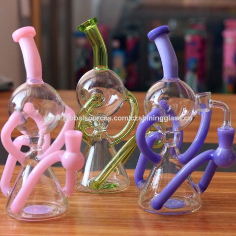 Buy Wholesale China Electric Tree Branch Glass Smoking Water Pipe Oil Dab  Rigs Recyclers Glass Bong & Dab Rigs at USD 15