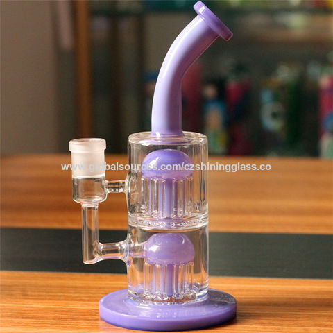 5 inch Handmade Thick Full Color Glass Water Bubbler Smoking Bowl Glass  Pipes